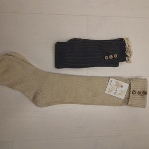 Francesca's knee high socks with buttons